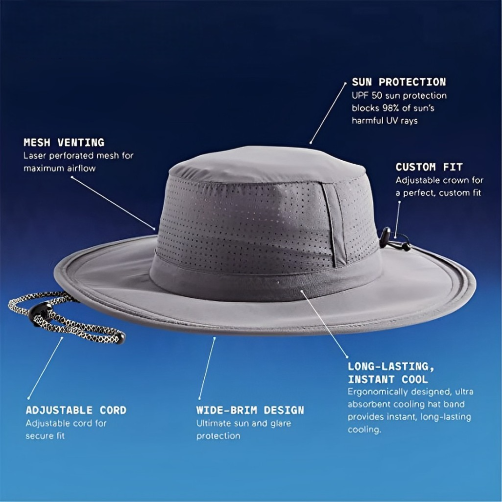 Max Plus Adult Sport Pinnacle Booney Bucket Hat, One Size, Unisex, Charcoal - Image 2