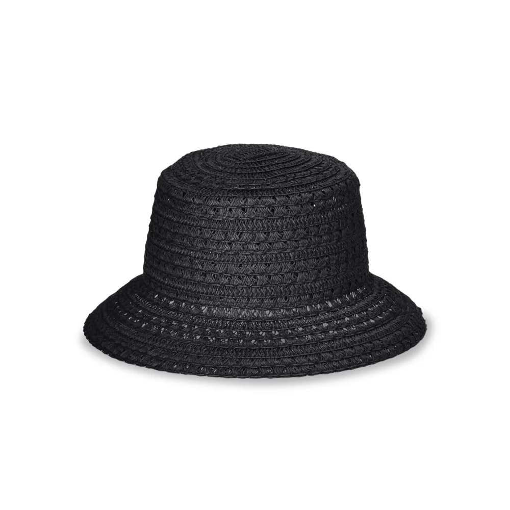 Women's Paper Bucket Hat, Black